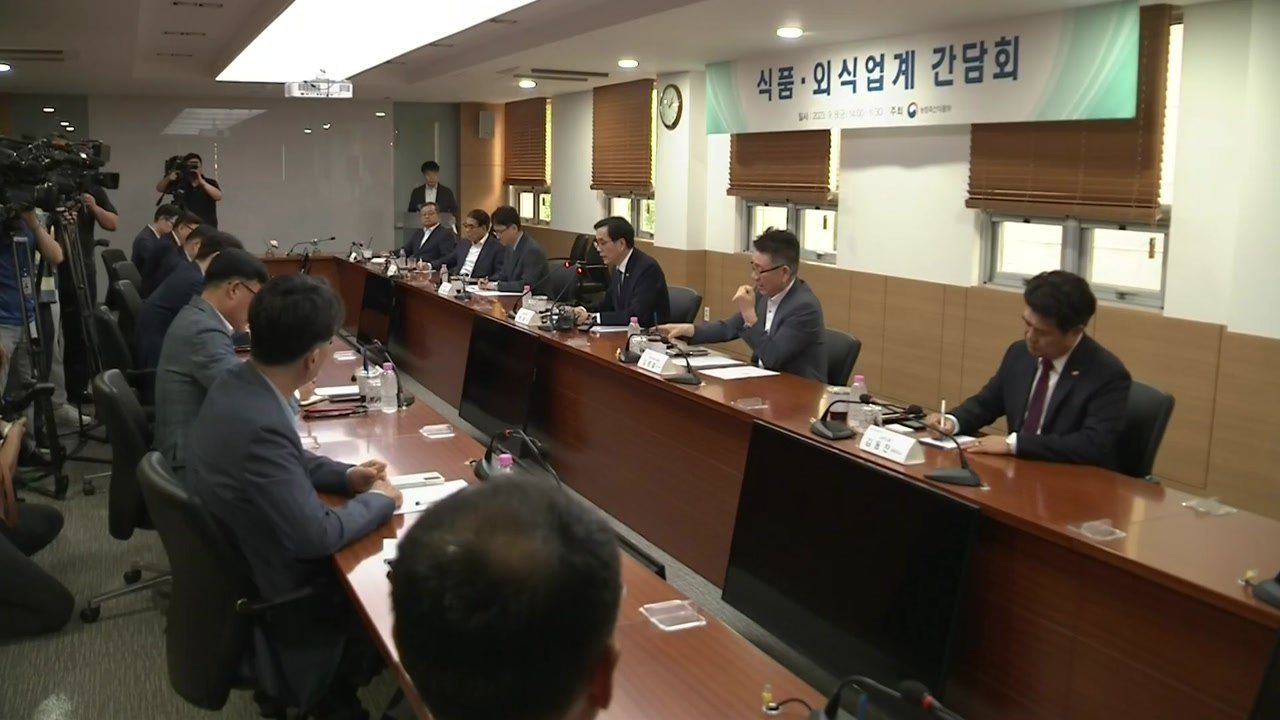 식품·외식업계에 물가 안정 협조 당부..."올해 인상계획 없다" / YTN