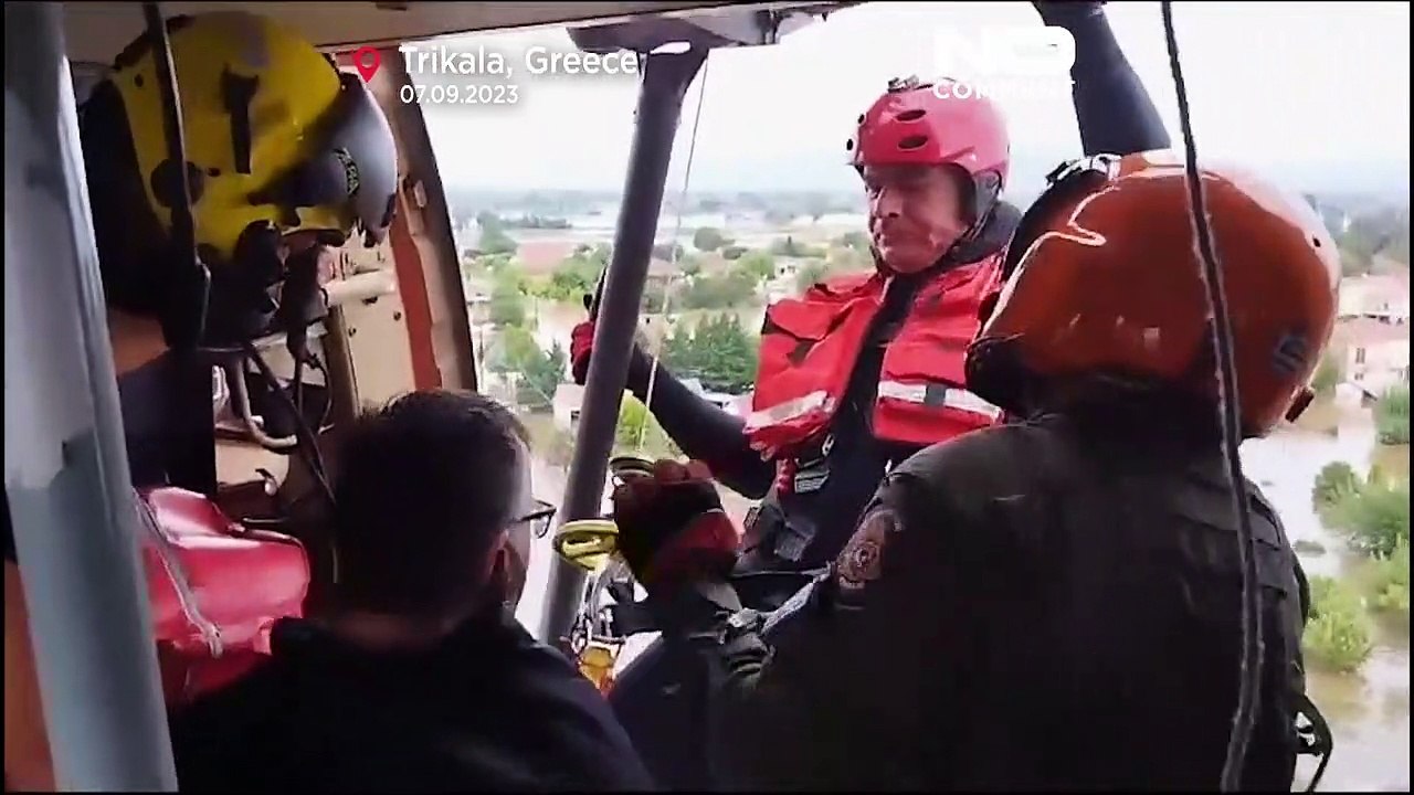 Tagelang abgeschnitten: Dramatische Rettungsszenen der Flutopfer in Griechenland