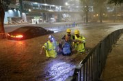 Hong Kong sous l’eau après des pluies « historiques »