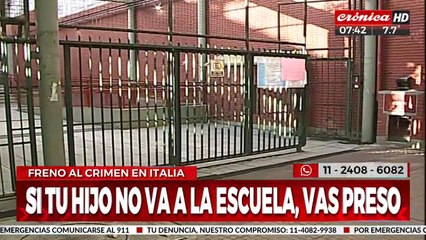 Polémica decisión: si tu hijo no va al colegio te meten preso dos años