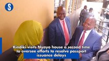 Kindiki visits Nyayo house a second time to oversee efforts to resolve the passport issuance delays