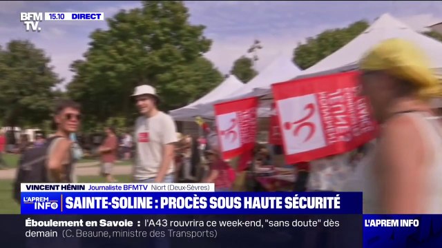 Sainte-Soline: mobilisation des opposants aux bassines devant le tribunal de Niort où sont jugés 9 militants