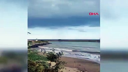 Ordu'da denizde hortum çıktı, vatandaşlar kameralarına sarıldı!