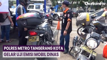 Descargar video: Sejumlah Kendaraan Dinas Polres Metro Tangerang Kota Tak Lolos Uji Emisi