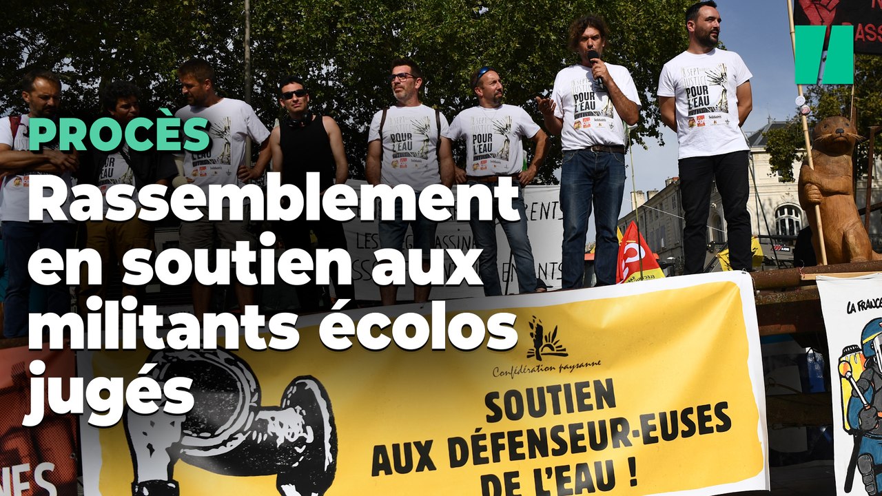 Mégabassines : en soutien à neuf militants écologistes jugés, 2000 personnes ont manifesté