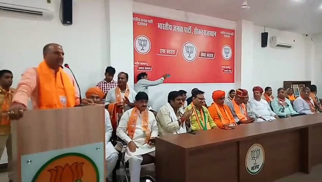 भाजपा प्रदेशाध्यक्ष सीपी जोशी व नेता प्रतिपक्ष राजेंद्र राठौड़ आए सीकर