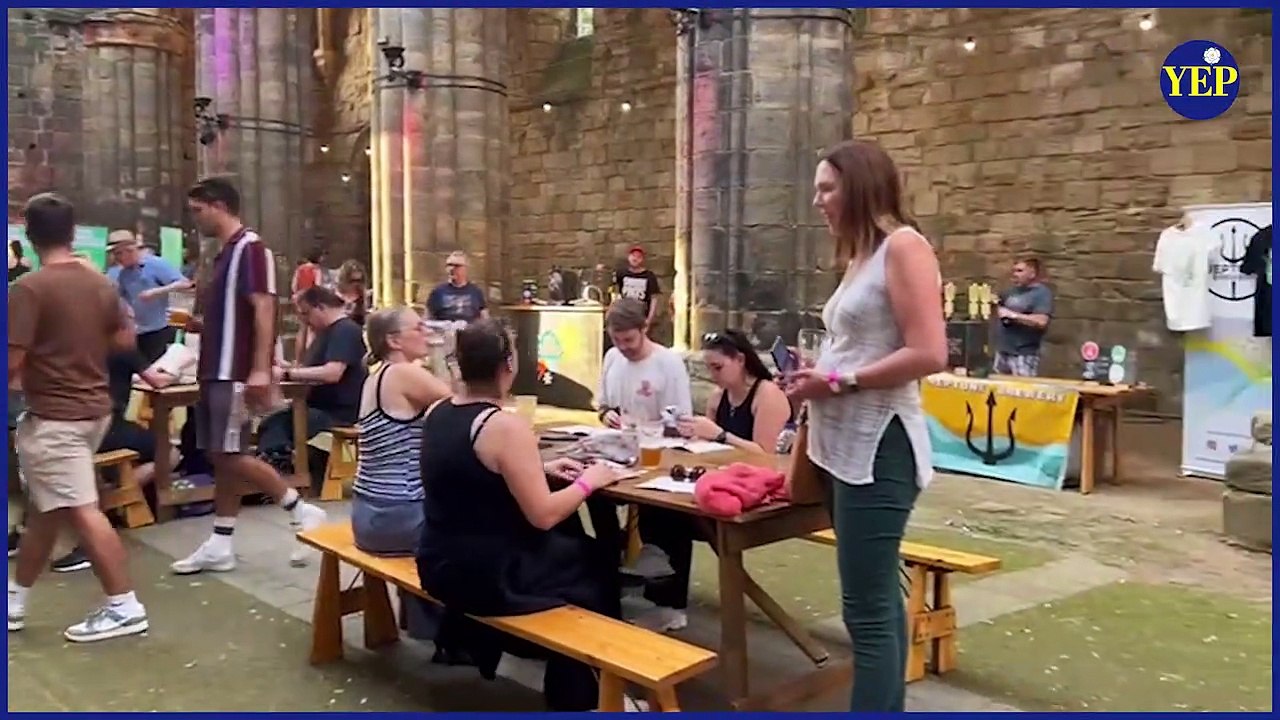 We visit Leeds International Beer Festival at Kirkstall Abbey video