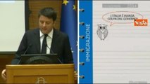 Renzi: «Immigrazione, meno sbarchi dello scorso anno»