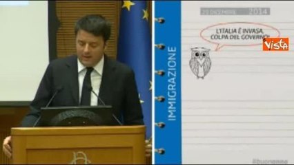 Скачать видео: Renzi: «Immigrazione, meno sbarchi dello scorso anno»