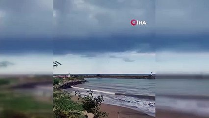 Ordu'da denizde hortum oluştu