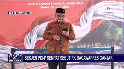 Pantun Sekjen PDIP Sempat Sebut Ridwan Kamil Bacawapres Ganjar