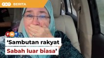 Raja Permaisuri Agong terharu sambutan rakyat Sabah, luar biasa