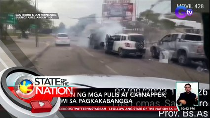 Habulan ng mga pulis at carnapper, nauwi sa pagkakabangga | SONA