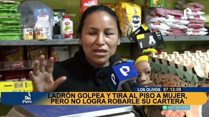 Los Olivos: Mujer se resiste a robo de su cartera y es golpeaba salvajemente