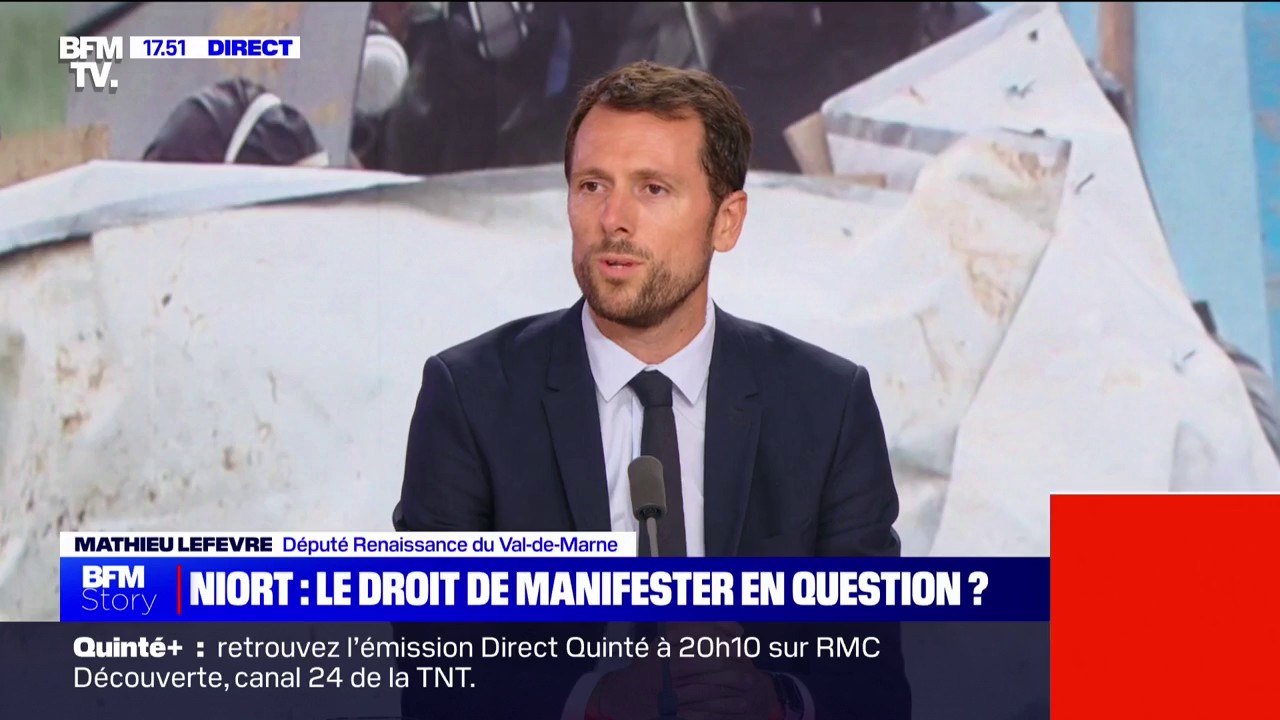 Procès de Niort: "Une partie de la classe politique a basculé du côté du désordre et de l'autre côté du droit"; affirme Mathieu Lefevre (Renaissance)