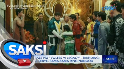 Epic finale ng "Voltes V: Legacy", trending; cast ng serye, sama-sama ring nanood | Saksi