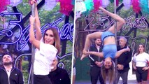 Andrea Escalona y Tania Rincón mostraron qué tan buenas son en el tubo con las lecciones de 'pole dance'