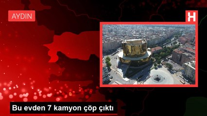 Bu evden 7 kamyon çöp çıktı