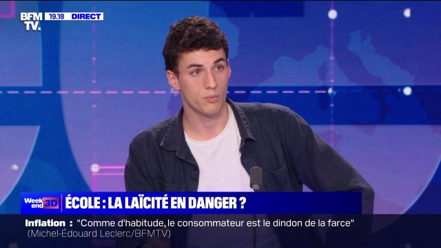 Interdiction du port de l'abaya à l'école: Je ne comprends pas pourquoi ce sujet prend autant de place alors que cette rentrée est catastrophique , affirme Colin Champion (La Voix lycéenne)
