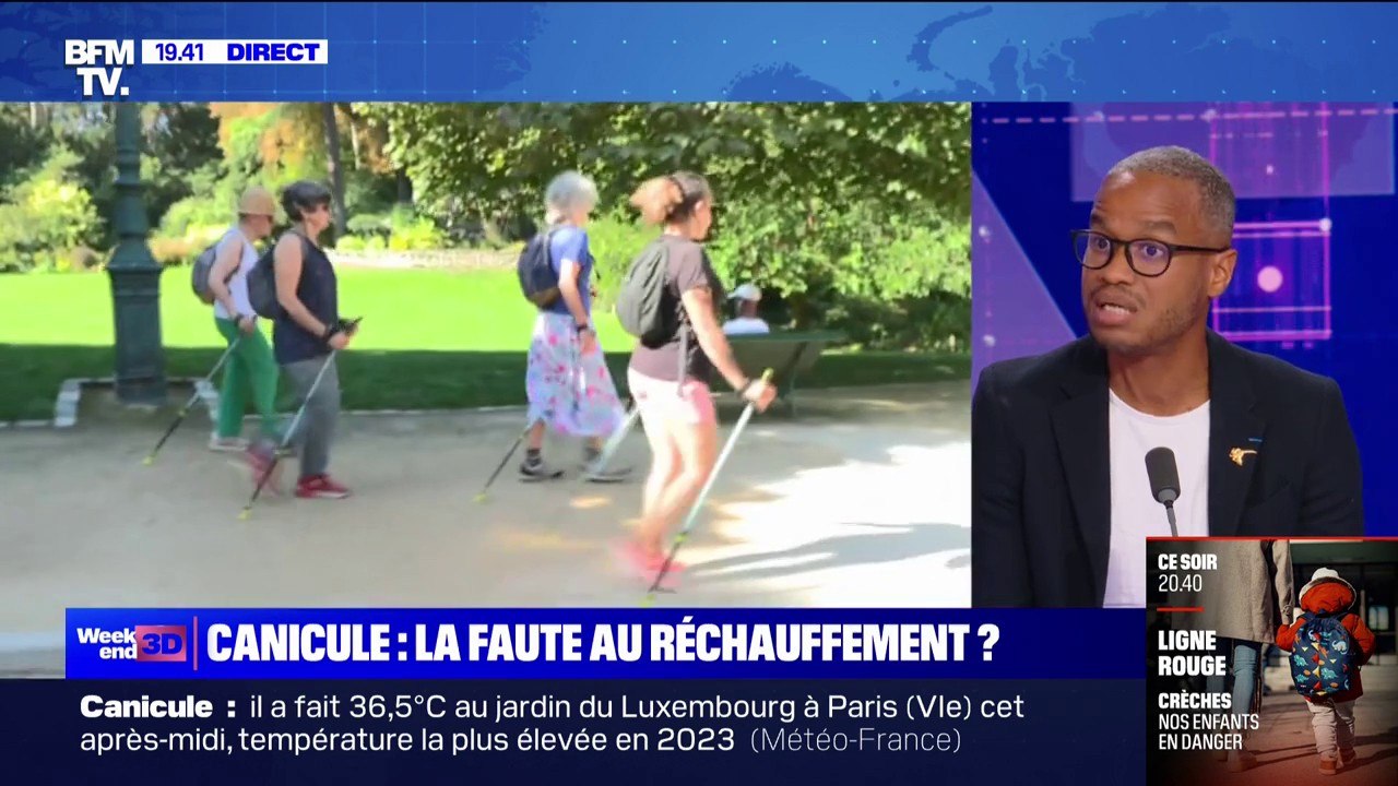 Jusqu'à 36,5°C à Paris: "On n'est pas habitués, mais ça va devenir une norme", affirme Gaël Musquet, spécialiste de l'anticipation des catastrophes naturelles