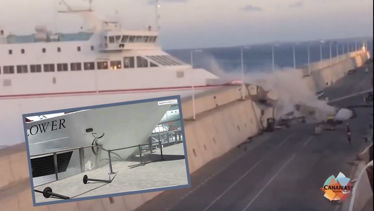 Ferry Crashes Into Harbor Walls