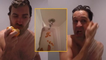 New Trend Encourages People To Eat Oranges In The Shower