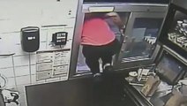 McDonalds Worker Jumps Through Window To Save Customer