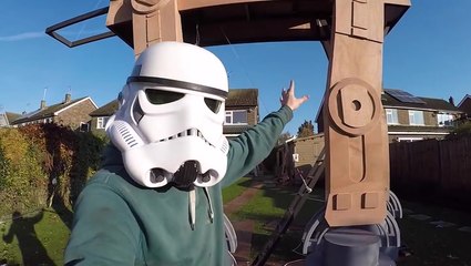 Man Builds Giant Backyard Star Wars AT-AT