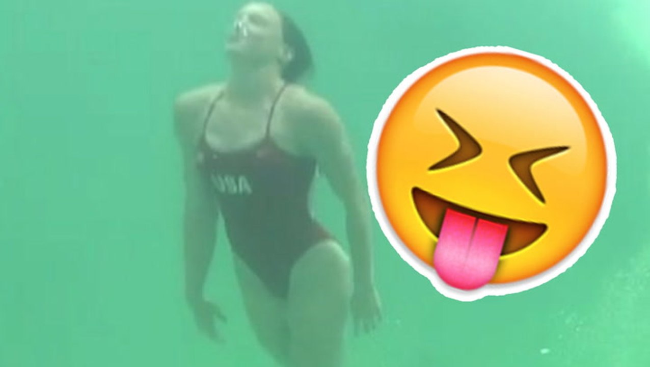 Olympic Pool Mysteriously Turns Green