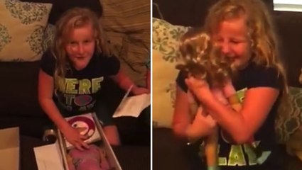 Girl Cries Over Doll with Prosthetic Leg