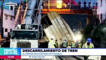 Descarrilamiento de ferrocarril en Zacatecas: Trabajos durarán dos días más