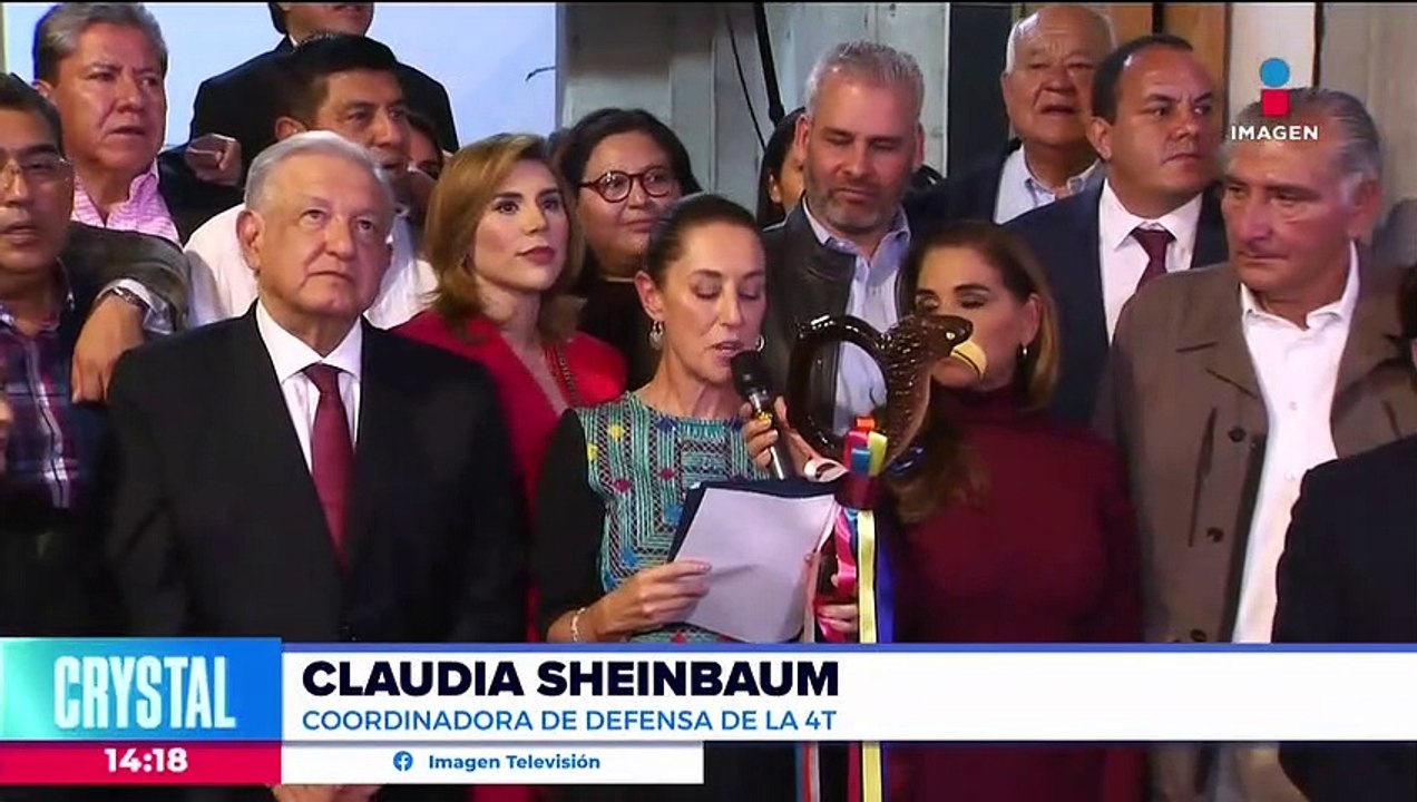 Claudia Sheinbaum recibe el bastón de mando de la cuarta transformación