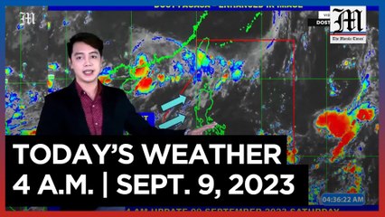 Today's Weather, 4 A.M. | Sept. 9, 2023