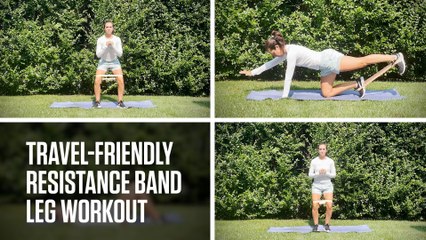 Travel-Friendly Resistance Band Leg Workout
