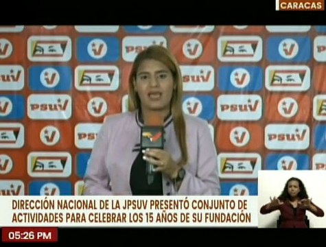 Caracas | Dirección Nacional del JPSUV conmemora 15 años de su fundación