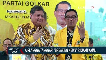 Airlangga Tanggapi Breaking News Ridwan Kamil: Tidak Berkaitan dengan Cawapres Ganjar!