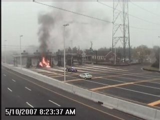 Accident de fou, poursuite policière