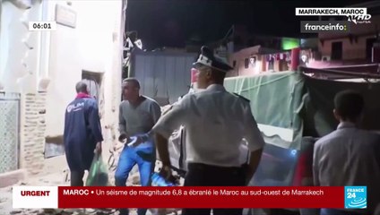 下载视频: Séisme à Marrakech : Des centaines de morts selon un premier bilan et des dizaines de blessés - Les dégâts matériels sont très importants - C'est le plus important séisme de l'histoire du pays