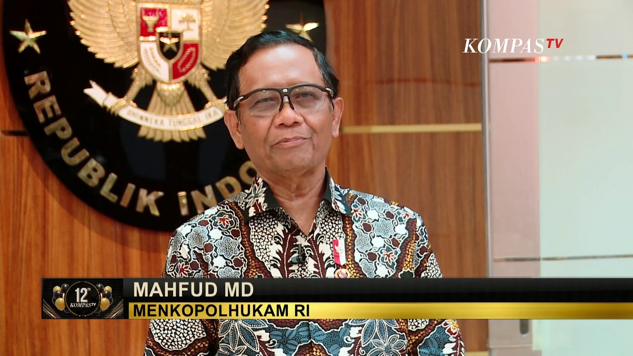 Ulang Tahun ke-12 KompasTV, Mahfud MD: Ikuti Selalu Tagline Independen Terpercaya