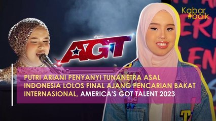PUTRI ARIANI PENYANYI TUNANETRA ASAL INDONESIA LOLOS FINAL AJANG PENCARIAN BAKAT INTERNASIONAL, AMERICA'S GOT TALENT 2023
