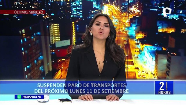 Transportistas de carga pesada suspenden paro del 11 de setiembre