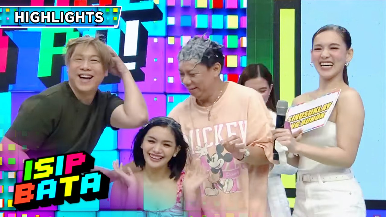 MC, Lassy, Jackie, and Cianne make a shampoo co...