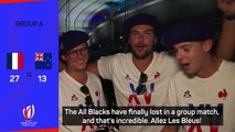 French fans celebrate a winning start to a home World Cup