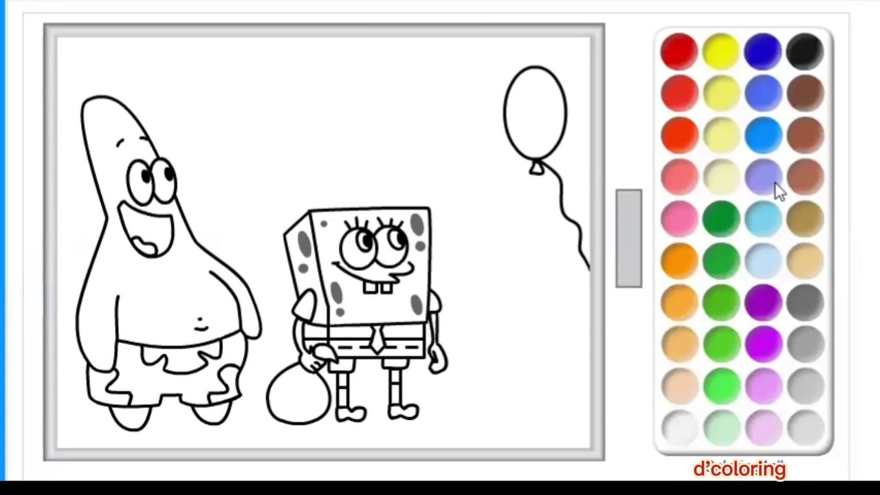 Come on!! Color the SpongeBob SquarePants Fams to be a great photo