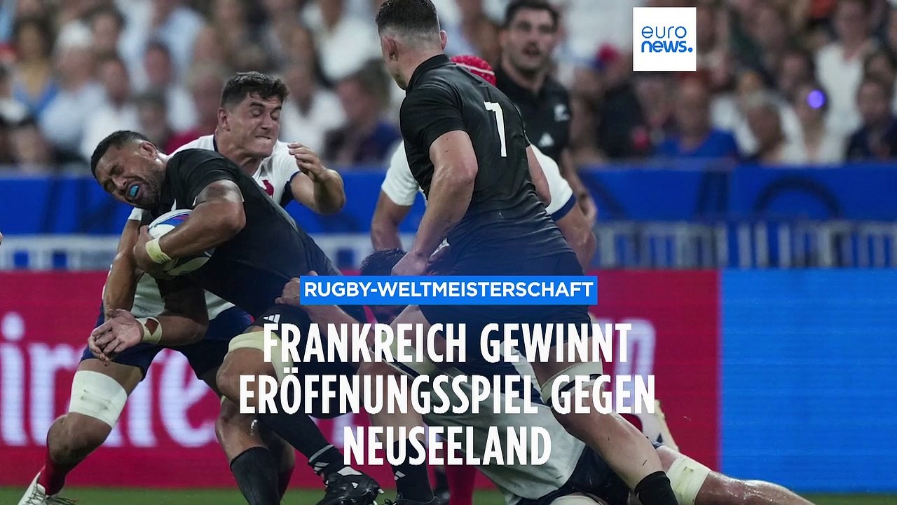Rugby-WM: Frankreich besiegt Neuseeland, Präsident Macron wird ausgebuht