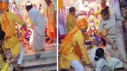 Panna: राजघराने की महारानी गिरफ्तार, जुगल किशोर में मंदिर के गर्भगृह में घुसकर आरती छीनने का प्रयास