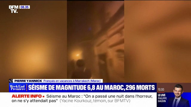 Toute la nuit, ça a été l'angoisse avec des sirènes de pompiers et d'ambulances : ce Français en vacances au Maroc témoigne de la violence du séisme