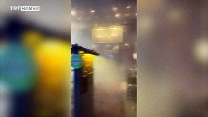 Fas'ta 1037 kişinin öldüğü depremde panik anları kamerada