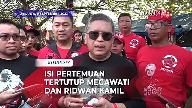 Hasto Ungkap Isi Pertemuan Tertutup Megawati dan Ridwan Kamil