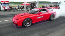 1000HP 3-Rotor Mazda RX7 Turbo - Drag Racing!